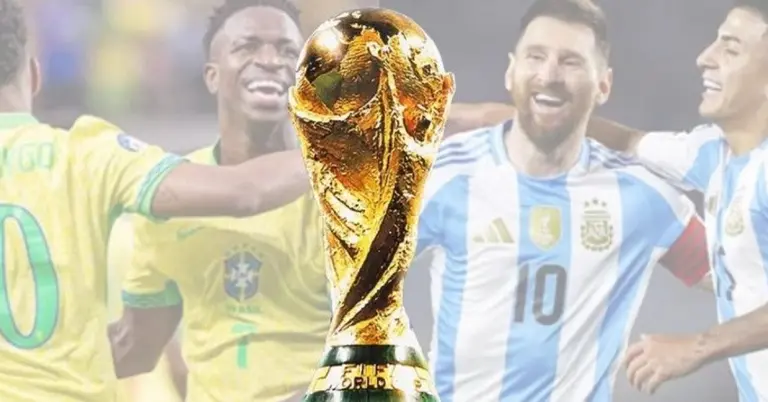 আর্জেন্টিনা-ব্রাজিলে ও বিশ্বকাপ ট্রফি